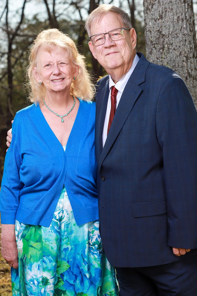 John Wallace with his wife, Gayla Wallace.